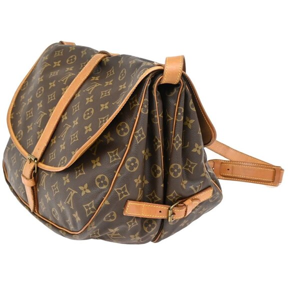 LOUIS VUITTON Saumur 35 Shoulder Bag Monogram Leather BN France M42254 70YH580 - Picture 4 of 16